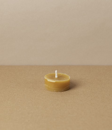 Organic Beeswax Tea Light, Natural