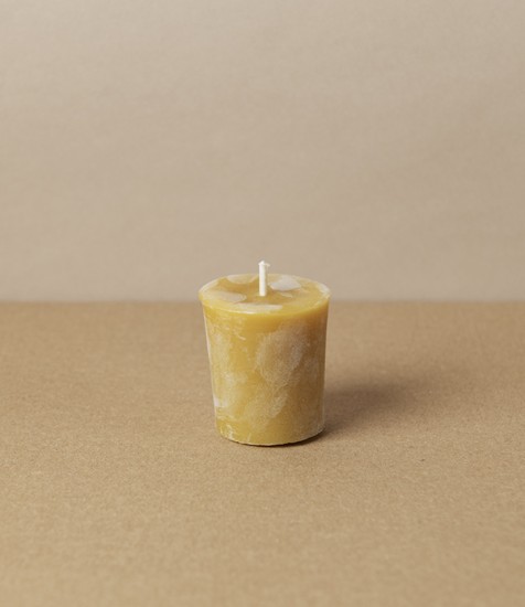 Organic Beeswax Votive, Natural