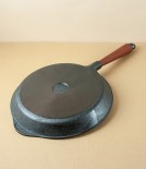Skeppshult Swedish Cast Iron Frying Pan, Walnut Handle, 26cm