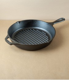 Lodge Seasoned Cast Iron Griddle-Skillet, 10.25"