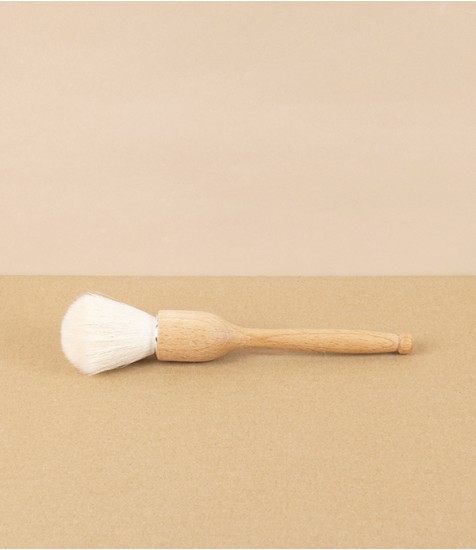 Hand-Held Dust Brush, Oiled Beech & Goat Hair