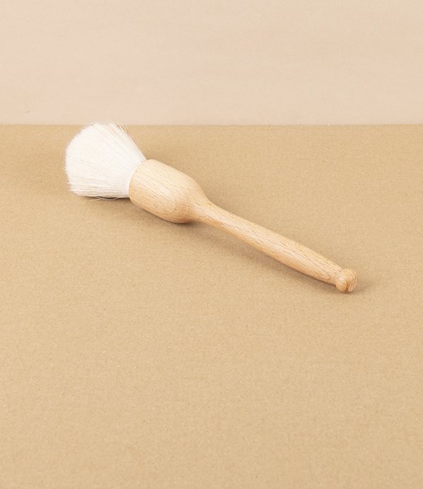Hand-Held Dust Brush, Oiled Beech & Goat Hair