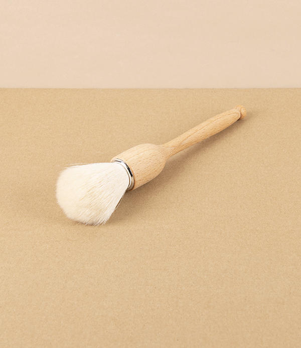 Hand-Held Dust Brush, Oiled Beech & Goat Hair