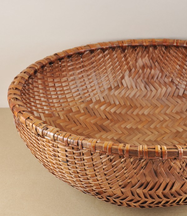Vietnamese Smoked Bamboo Basket, 45cm
