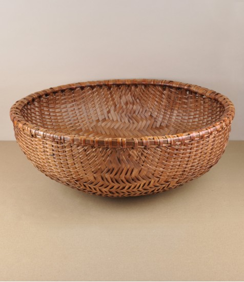 Vietnamese Smoked Bamboo Basket, 45cm