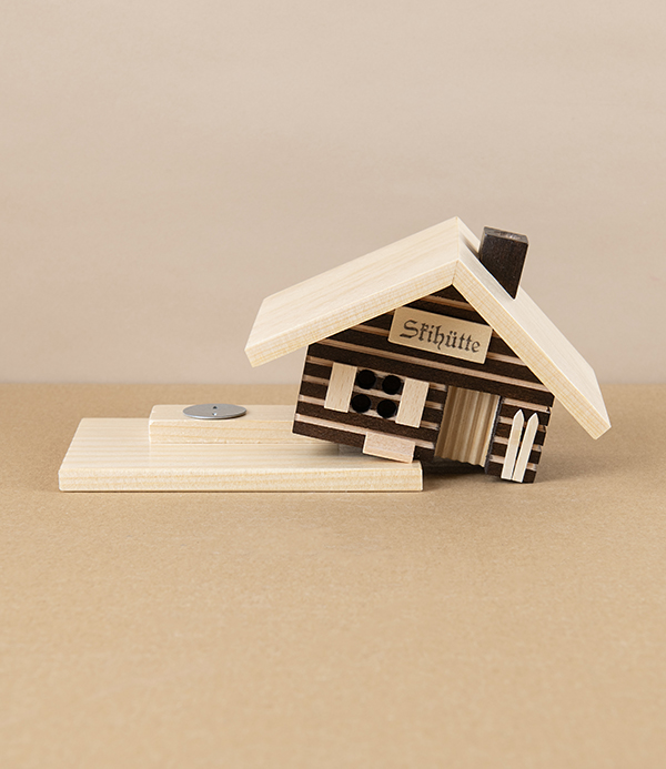 Wooden Smoking Chalet, Incense Burner