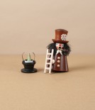 Smoking Imp for use with Mini Incense Cones, Chimney Sweeper