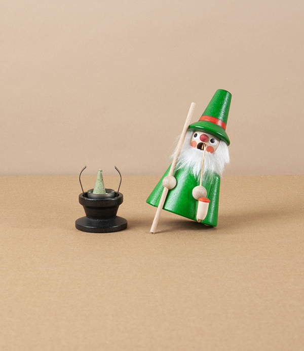Smoking Imp for use with Mini Incense Cones, Green