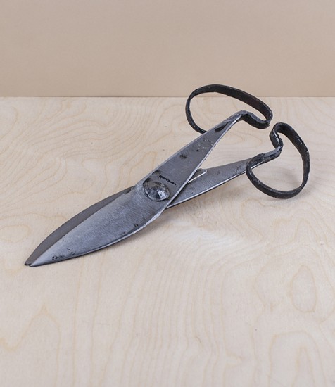 Hand forged garden scissor shears