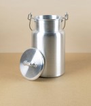 Iberian Rustic Aluminium Milk Can, 1.5l