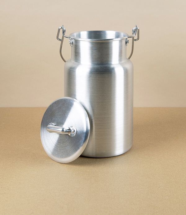Iberian Rustic Aluminium Milk Can, 1.5l
