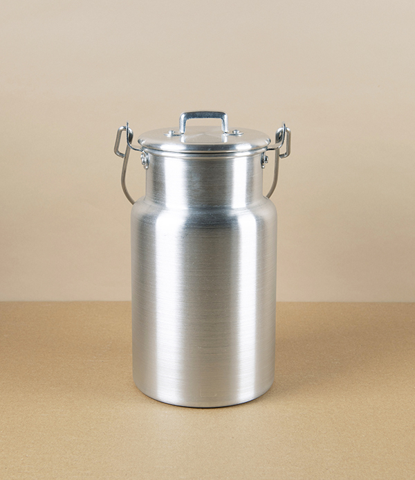 Iberian Rustic Aluminium Milk Can, 1.5l