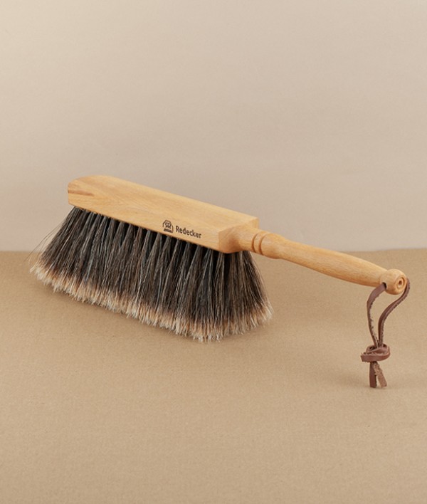 Split Horsehair Hand Brush, Turned Handle