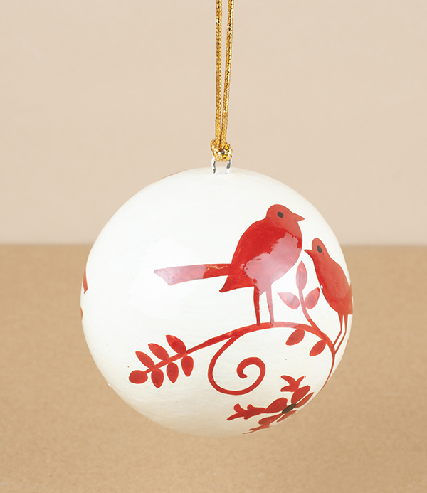 Hand painted Spring Ball, Papier-mâché