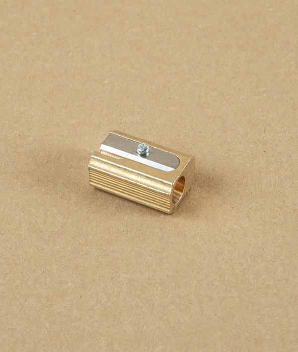 Cast Brass Single Pencil Sharpener