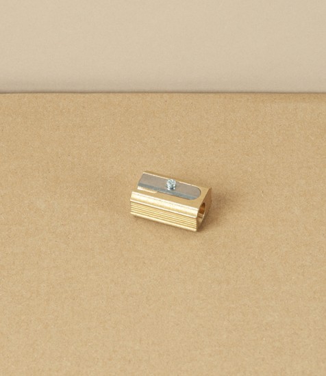 Cast Brass Single Pencil Sharpener