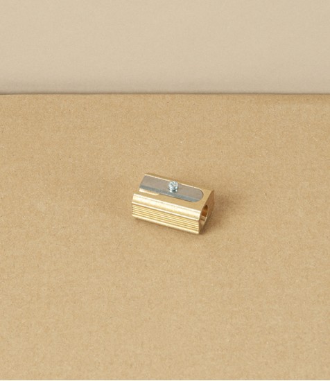 Cast Brass Single Pencil Sharpener