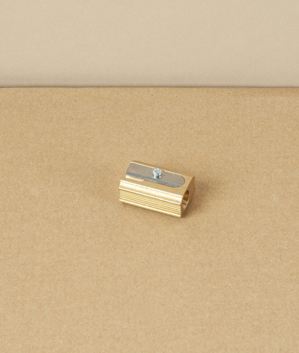 Cast Brass Single Pencil Sharpener