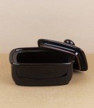 Stoke Red Ware butter dish