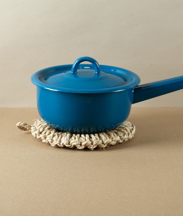 Round Woven Straw Trivet