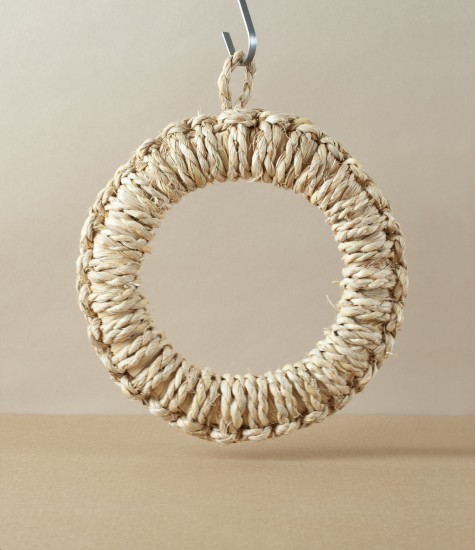 Round Woven Straw Trivet