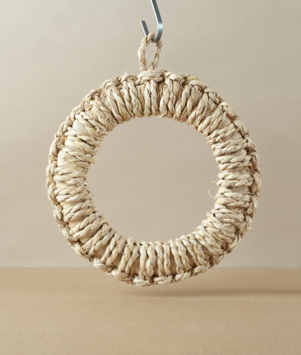 Round Woven Straw Trivet