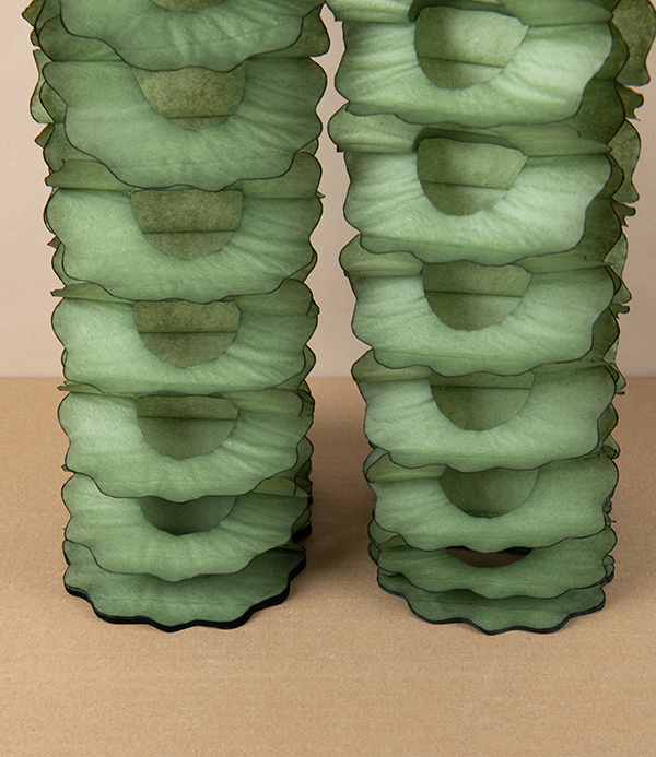 Hand-Dyed Paper Garland, Moss, 4 Metres