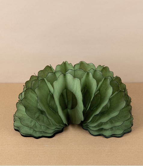 Hand-Dyed Paper Garland, Moss, 4 Metres