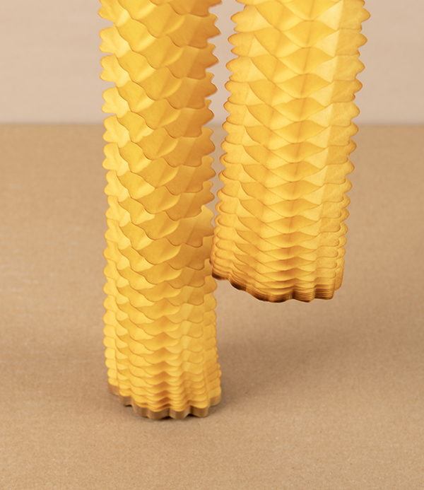 Hand-Dyed Paper Garland, Mustard, 2 Metres