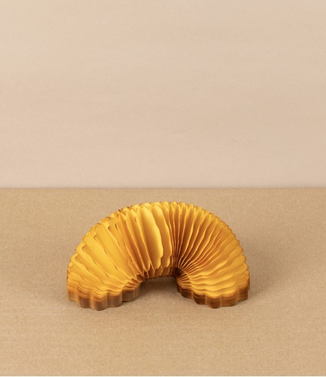 Hand-Dyed Paper Garland, Mustard, 2 Metres
