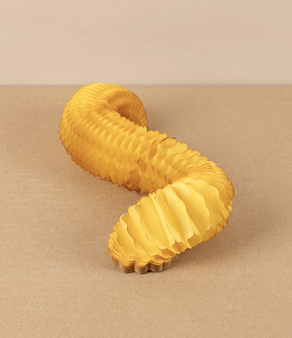 Hand-Dyed Paper Garland, Mustard, 2 Metres