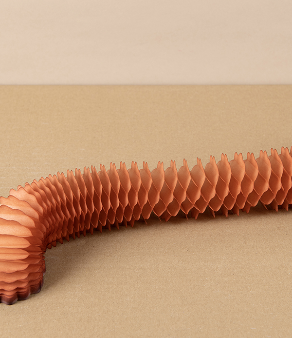 Hand-Dyed Paper Garland, Terracotta, 2 Metres