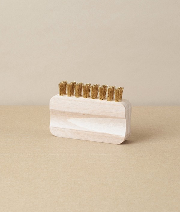 Brass Bristled Suede Cleaning Brush