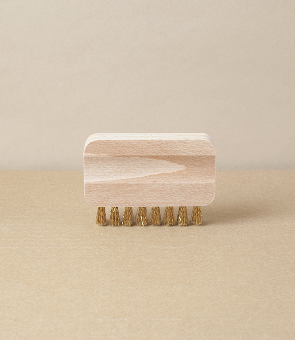 Brass Bristled Suede Cleaning Brush