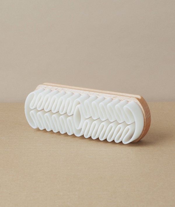 Suede Cleaning Brush, Beech & Rubber