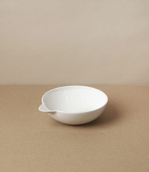 Suribachi or Spice Mortar, Semi-Porcelain 