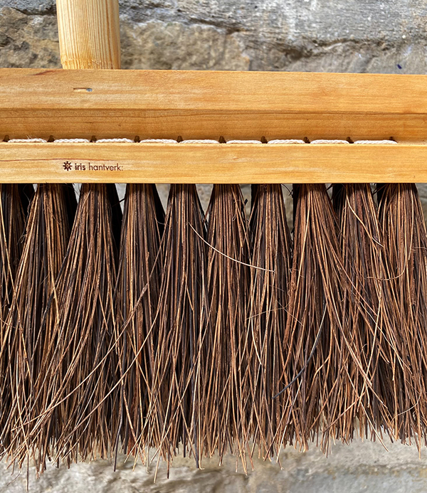 Swedish Slim Broom for Indoor & Outdoor Use, Birch & Palmyra Fibre