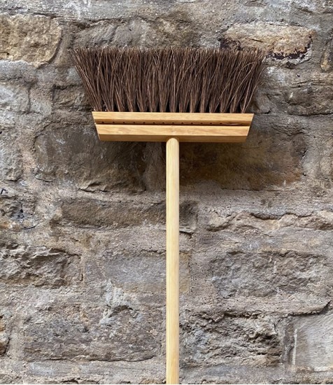 Swedish Slim Broom for Indoor & Outdoor Use, Birch & Palmyra Fibre