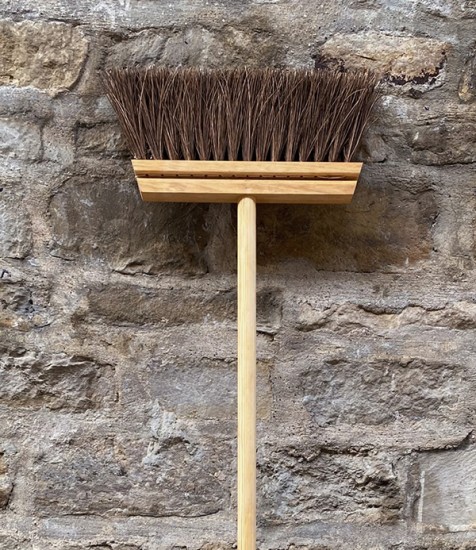Swedish Slim Broom for Indoor & Outdoor Use, Birch & Palmyra Fibre