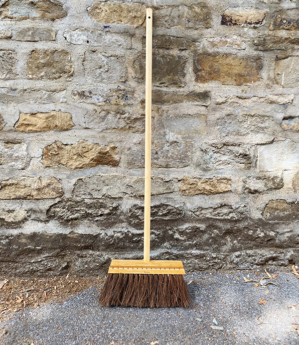 Swedish Slim Broom for Indoor & Outdoor Use, Birch & Palmyra Fibre