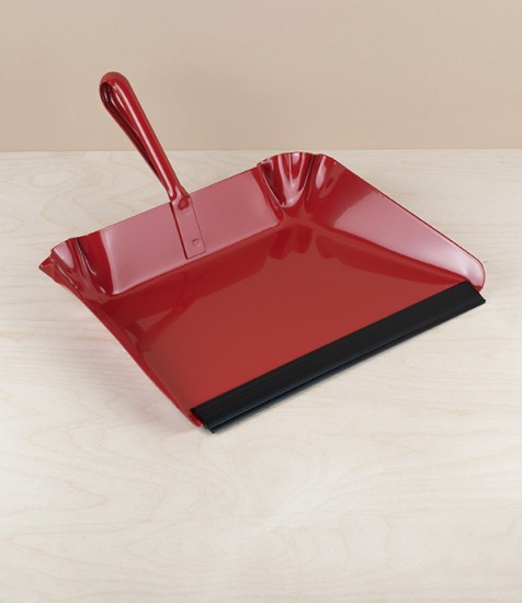 Swedish Crimped Dustpan, Red