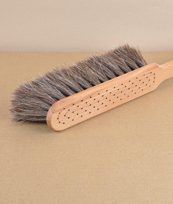 Swedish hand brush, beech & horse hair, large