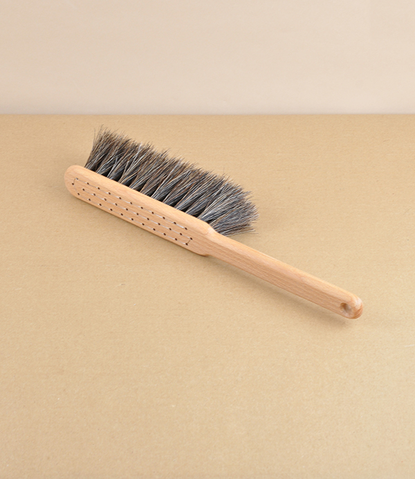 Swedish hand brush, beech & horse hair, small