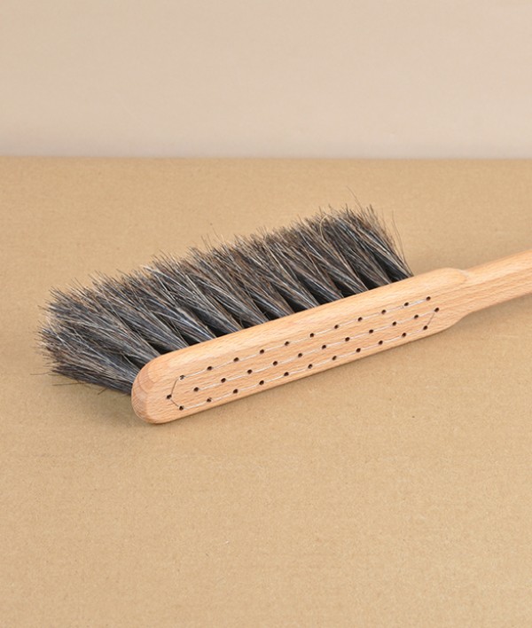 Swedish hand brush, beech & horse hair, small
