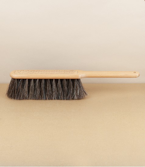 Swedish hand brush, beech & horse hair, large