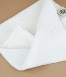 Knitted Organic Cotton Hand-Towel, White