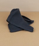 Knitted Organic Cotton Wash-Cloth, Graphite
