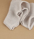 Knitted Organic Cotton Wash-Cloth, Natural