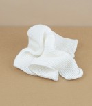 Knitted Organic Cotton Wash-Cloth, White