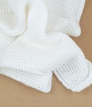 Knitted Organic Cotton Wash-Cloth, White